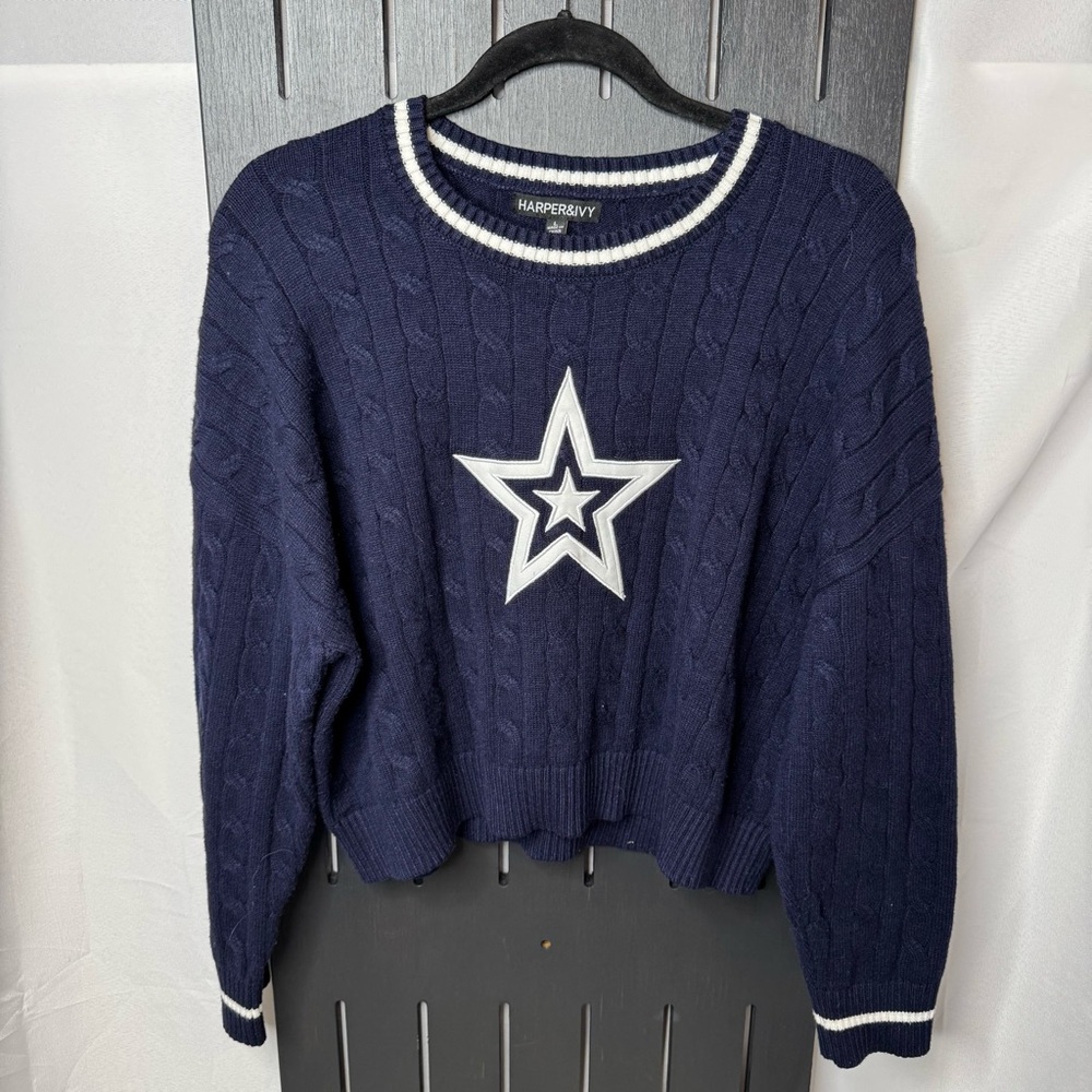 Harper & Ivy Dark Blue Sweater